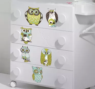 Otroška sova decal collection - TenStickers