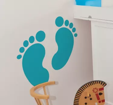Otroška stopala stenska nalepka - TenStickers