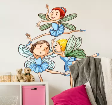 Otroške vile fantazija nalepka - TenStickers