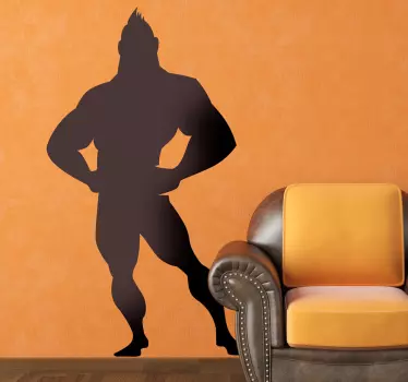 Otroški stripi strongman nalepke za stene - TenStickers