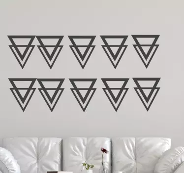 Paket 20 odsevnih nalepk na steno trikotnikov - TenStickers