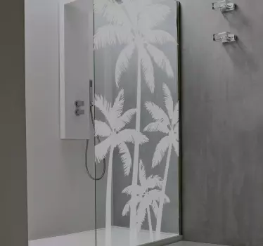 Palmtrees tuš risanje doma stenske nalepke - TenStickers