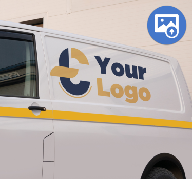 Logotip podjetja po meri nalepka za kombi - TenStickers