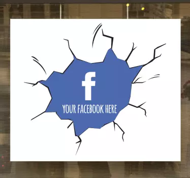 Personalizirana nalepka za okna na facebooku - TenStickers