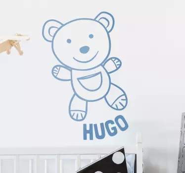 Personalizirana nalepka za steno medvedka - TenStickers