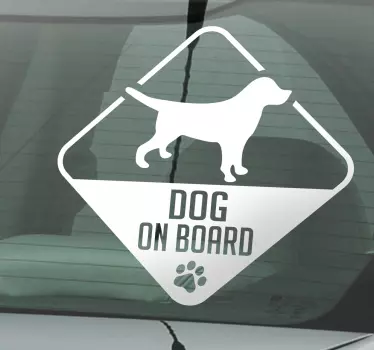 Pes na avto nalepki - TenStickers