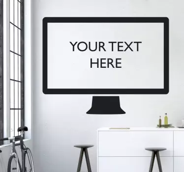 Po meri besedilo računalnik zaslon nalepka dekor stene dekor - TenStickers