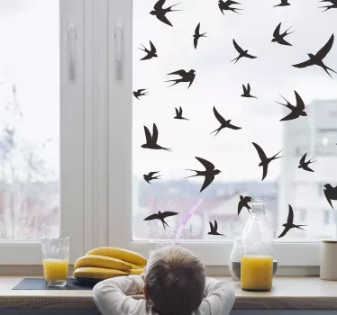 Pogoltne okno decal - TenStickers
