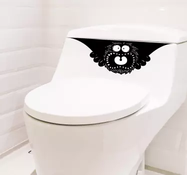 Pokukati na boo wc decal - TenStickers