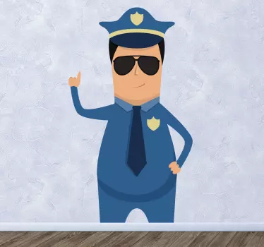Policijska stenska nalepka - TenStickers