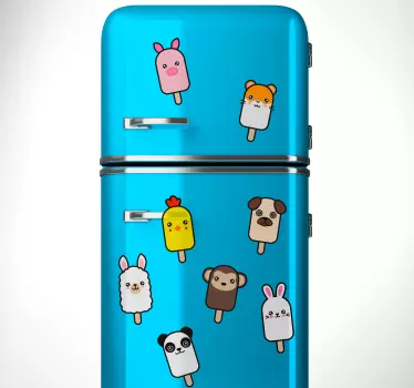 Popsicle nalepke živalskih sten - TenStickers