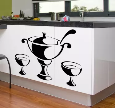 Posoda in skodelice za kuhinjske nalepke - TenStickers