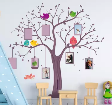 Prilagodljivo otroško drevesno vinilno drevesno stensko nalepko - TenStickers