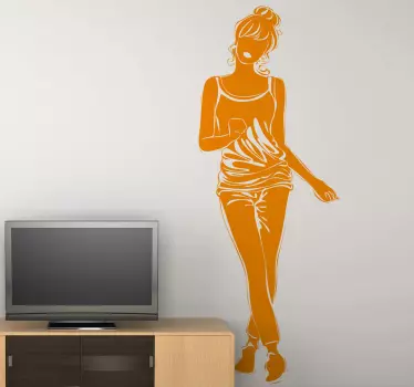 Priložnostna dekliška stenska nalepka - TenStickers
