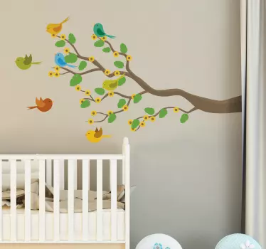 Ptice na nalepki stene na vejah - TenStickers