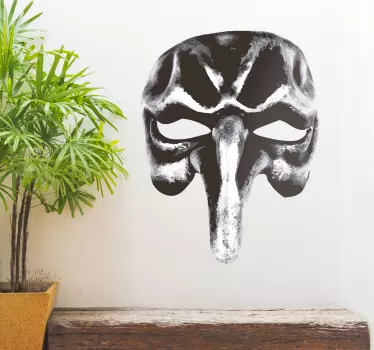 Pulcinella maska vinilna stenska umetnost - TenStickers