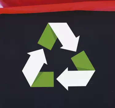 Recikliranje simbol vinil znak - TenStickers