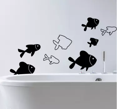 Ribe na steni nalepka ribjih sten - TenStickers