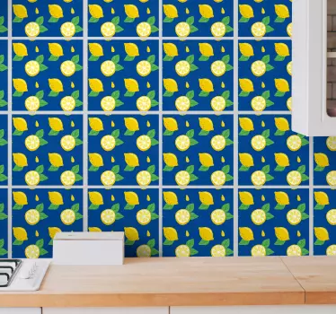 Ročno risanje nalepk za prenos ploščic limon - TenStickers