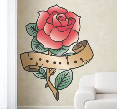 Rose decalna stena nalepka - TenStickers