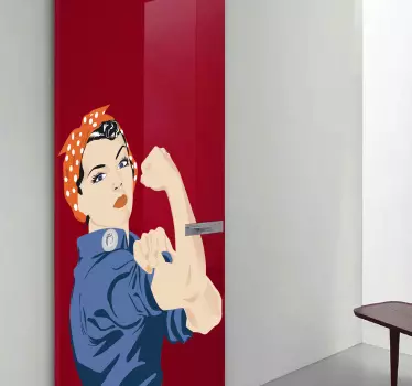 Rosie nalepka za steno riveterja - TenStickers