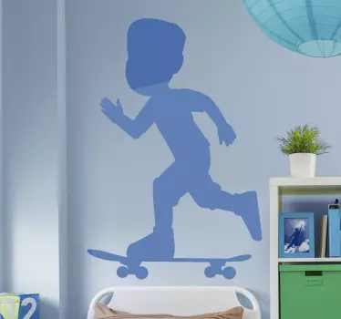 Silhueta drsalca teče stenske nalepke - TenStickers