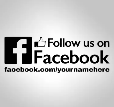 Sledite nam na facebook nalepki - TenStickers