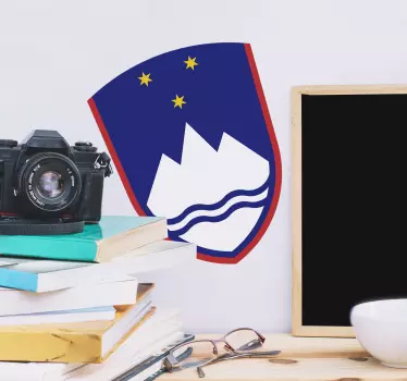 Slovenska grebena zastava decal - TenStickers