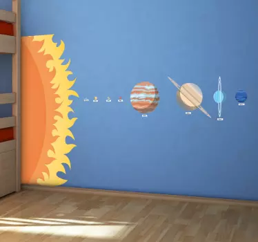 Sončni sistem za merjenje stenske nalepke - TenStickers