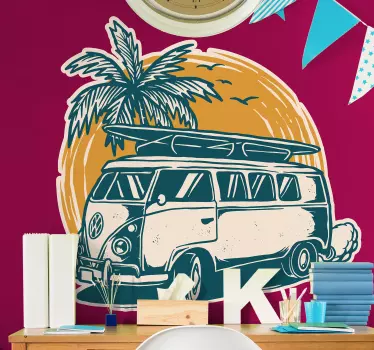 športni kombi surf decal - TenStickers