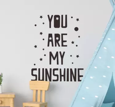 Ste moja nalepka za steno sonca - TenStickers