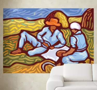 Stenska nalepka v slogu van gogh - TenStickers