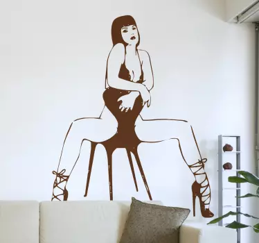 Striptiz na nalepki stol - TenStickers