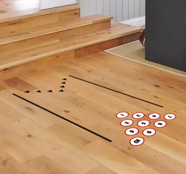 Talne ploščice za kegljanje vinilne nalepke - TenStickers