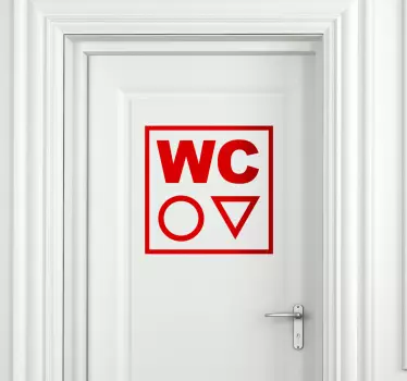 Toaletni wc - TenStickers