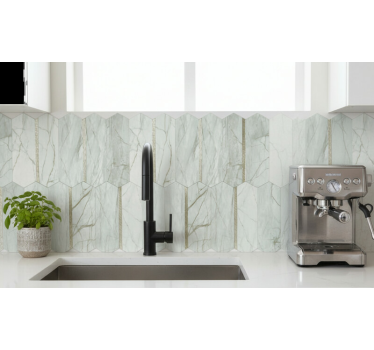 Trendy marble design nalepka za kuhinjo - TenStickers