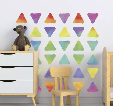 Trikotnik pike stenski dekor - TenStickers