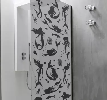 Tuš nalepka sirena - TenStickers