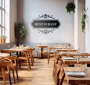 Vabljeni v našo restavracijo! Tu lahko uživate v najboljših jedeh - TenStickers