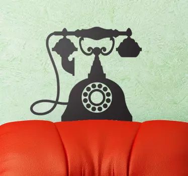 Vintage telefonske nalepke - TenStickers