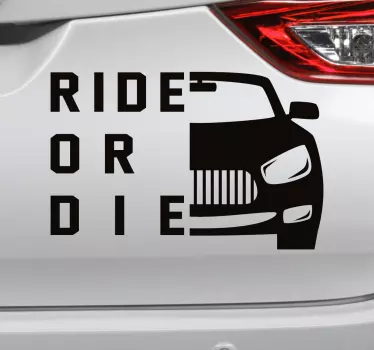 Vožnja ali diecar decal - TenStickers