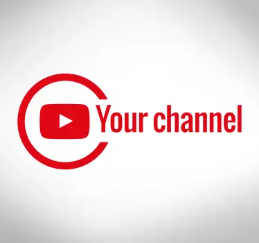 Youtube oznaka prilagodljiva okenska nalepka - TenStickers