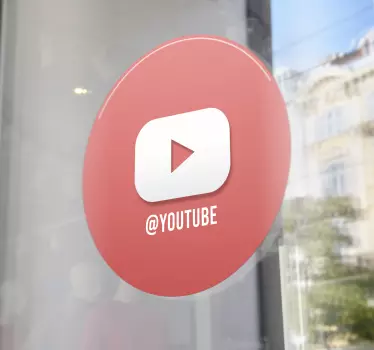 Youtube personalizirana okenska nalepka - TenStickers