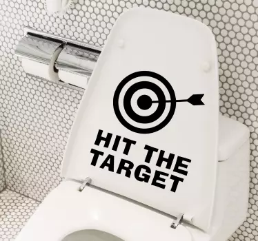 Zadel ciljno nalepko na steno kopalnice - TenStickers