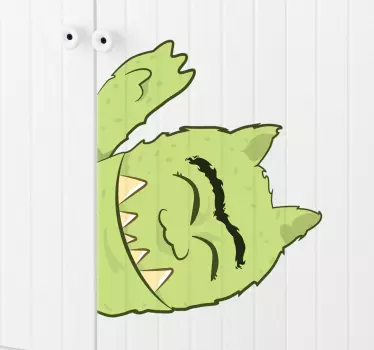 Zelena pošast otroci nalepka - TenStickers