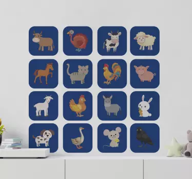 živalska kmetija živalske nalepke - TenStickers