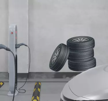 Zložene pnevmatike stenske nalepke - TenStickers