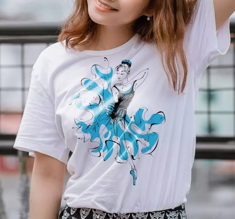 čudovita plesalka majica po meri - TenStickers