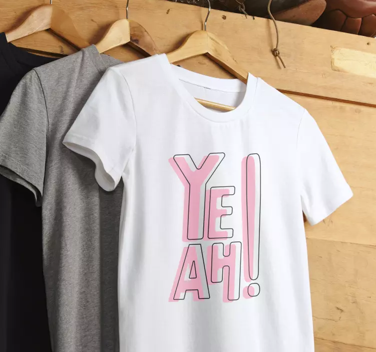 Ja, kul art majica po meri - TenStickers