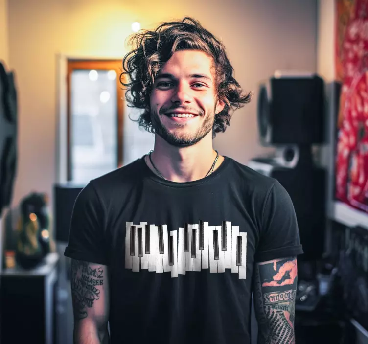 Klavirska tipkovnicaKlavirska tipkovnica majica - TenStickers